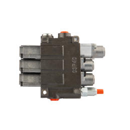 Hidraulinis skirstytuvas, 3 sekcijų, 40L, viena sekcija su fiksatoriumi, viena kryptimi į priekį