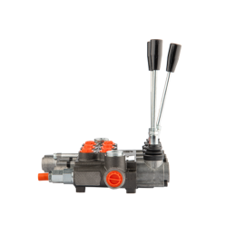 Hidraulinis skirstytuvas, 3 sekcijų, 40L, viena sekcija su fiksatoriumi, viena kryptimi į galą