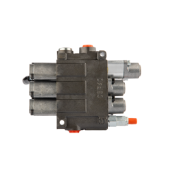 Hidraulinis skirstytuvas, 3 sekcijų, 40L, viena sekcija su fiksatoriumi, viena kryptimi į galą