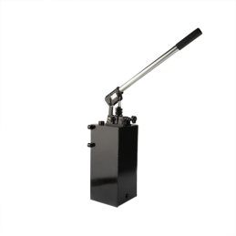 Vienpusio veikimo hidraulinis rankinis siurblys 12 cm3 su 10 l baku