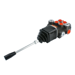 2 sekcijų hidraulinis skirstytuvas 40 l/min. su viena plūduriuojančia sekcija, valdomas vairasvirte