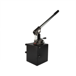 Dvigubo veikimo hidraulinis rankinis siurblys 45 cm3 su 7 l baku