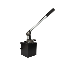 Dvigubo veikimo hidraulinis rankinis siurblys 45 cm3 su 7 l baku