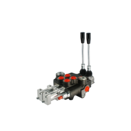 2 sekcijų hidraulinis skirstytuvas 80 l/min., valdomas pneumatiškai arba svirtimi