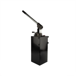 Dvigubo veikimo hidraulinis rankinis siurblys 45 cm3 su 10 l baku