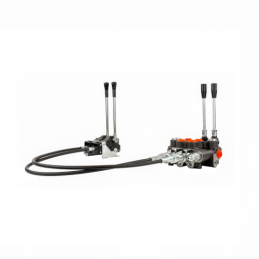 Hidraulinis skirstytuvas, 2 sekcijos, 80L, su svirtimis ir 2,5 m trosais