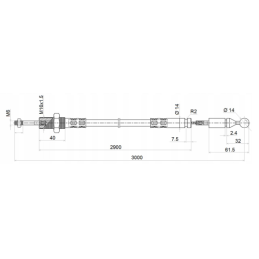 sekcijų hidraulinis komplektas: 80 l skirstytuvas su plūduriuojančia sekcija + valdymo svirtis su vienu mygtuku + du 3 m kabelia