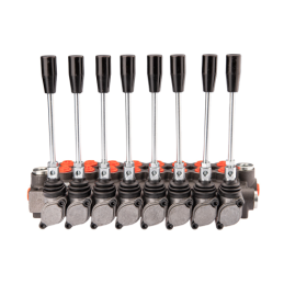 Hidraulinis skirstytuvas, 8 sekcijos, 50 l/min.