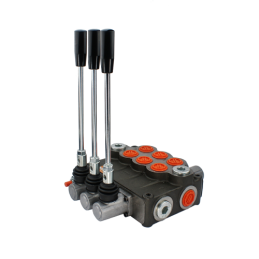 3 sekcijų hidraulinis skirstytuvas 160L su skląsčiu