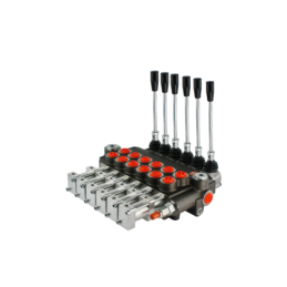 sekcijų hidraulinis skirstytuvas, 80 l/min., valdomas pneumatiškai arba svirtimi