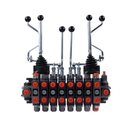 8 sekcijų hidraulinis skirstytuvas 70 l/min miško mašinoms