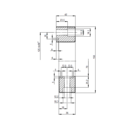 Lanksti priekinio GTV pavaros sankaba CF-A-022-E60