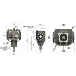 Pavarų dėžė Bomet z-15/22 kultivatoriui