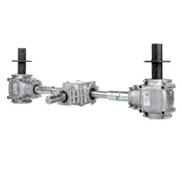 3 aliuminio krumpliaračių rinkinys L:770 skirstytuvui su apsaugine sankabos sistema ir tvirtinimo elementais