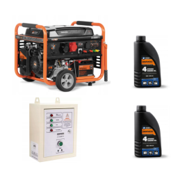 GDA 9500DPE-3 generatorius su 2 SAE10W-30 0,6 l DWO 600 alyva + ATS15-400GDA automatikos moduliu