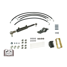 „Zetor 7211“ vairo stiprintuvas, supaprastinta versija, traktoriams su baku ir vairo stiprintuvo siurbliu - DANFOSS orbitrol