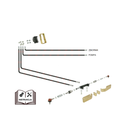 ZETOR 5211–7211 vairo stiprintuvas su DANFOSS Orbitrol – ant ašies montuojamas cilindras su dvigubu stūmokliniu kotu, išsikišusi