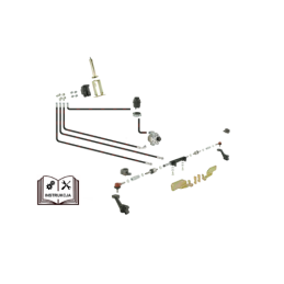 Vairo stiprintuvas C-360-3P su „Danfos Orbitrol“, skirtas traktoriams su plokščia priekine ašimi