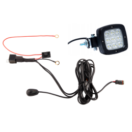 Lenkiškas darbo žibintas 9xLED 650 LM 34W + jungtis