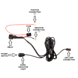 Lenkiškas darbo žibintas 9xLED 650 LM 34W + jungtis