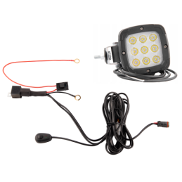 Lenkiškas darbo žibintas 9xLED 1800 LM 13,5 W + jungtis