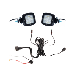 Du lenkiški darbo žibintai 9x ED 650 LM 34W + jungtis