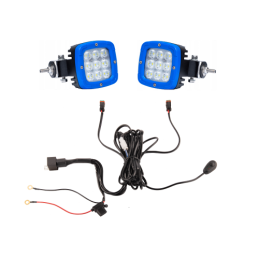 Du lenkiški darbo žibintai 9xLED 2800 LM 35W + jungtis