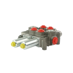 „Galtech Q45“ 2 sekcijų hidraulinis skirstytuvas, 60 l/min., valdomas trosu, su viena plūduriuojančia sekcija