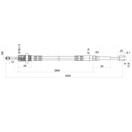 2 dalių hidraulinis komplektas: 90 l skirstytuvas + valdymo svirtis be mygtukų + du 3 m kabeliai