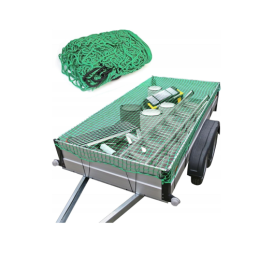 Priekabos krovinio tvirtinimo tinklas su guma 350x550cm