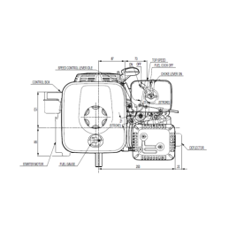 „Honda GX200 UT2QX4OH“ vidaus degimo variklis su GR1 2,45 cm3 siurbliu