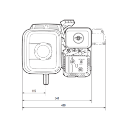 „Honda GX120 UT3QX4OH“ vidaus degimo variklis su GR1 3,05 cm3 siurbliu