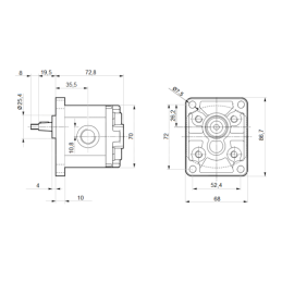 „Honda GX160 UT2SX40H“ vidaus degimo variklis su GR1 3,05 cm3 siurbliu