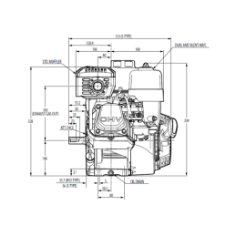 „Honda GX200 UT2QX4OH“ vidaus degimo variklis su GR1 3,05 cm3 siurbliu