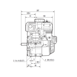 „Honda GX120 UT3QX4OH“ vidaus degimo variklis su GR1 siurbliu, 3,80 cm3