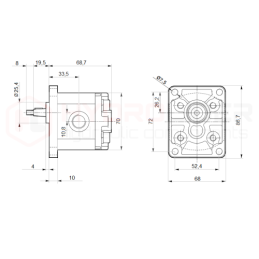 „Honda GX160 UT2SX40H“ vidaus degimo variklis su GR1 siurbliu, 4,70 cm3