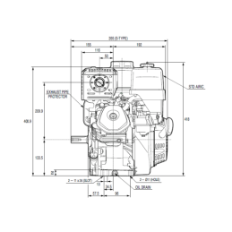 „Honda GX270 UT2QXQ4OH“ vidaus degimo variklis su GR1 siurbliu, 4,70 cm3