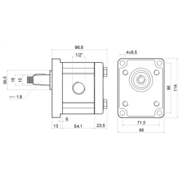 „Honda GX390 UT2QXQ4OH“ vidaus degimo variklis su GR2 6 cm3 siurbliu