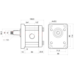 „Honda GX390 UT2QXQ4OH“ vidaus degimo variklis su GR2 12 cm3 siurbliu