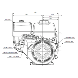 „Honda GX390 UT2QXQ4OH“ vidaus degimo variklis su GR2 10 cm3 siurbliu
