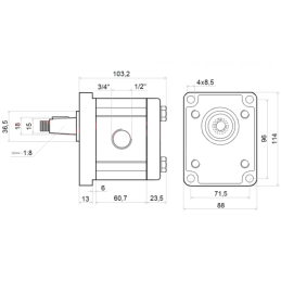 „Honda GX390 UT2QXQ4OH“ vidaus degimo variklis su GR2 10 cm3 siurbliu