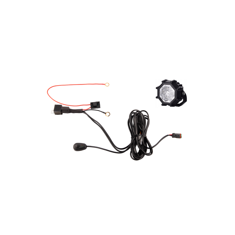 Lenkiškas darbo žibintas 6xLED 1800 LM 20W + jungtis