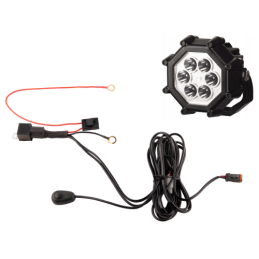 Lenkiškas darbo žibintas 6xLED 3000 LM 40W + jungtis