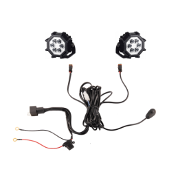 Du lenkiški darbo žibintai 6xLED 1800 LM 20W + jungtis