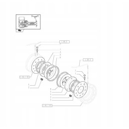 Stabdžių diskas new holland t4000 case jx 5180633