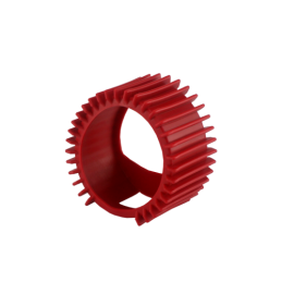 25 x Raudonas guminis dangtelis manometrui, kurio laikrodžio skersmuo 63 mm