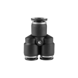 10 x Pneumatinė greito prijungimo jungtis, tekalan redukcinis trišakis, 8 mm / 6 mm