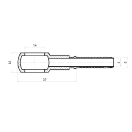 10 x RNM TIESI JUNGIMO DETALĖ DN6 1SN 2SN KILPELĖ 14 mm A: 12 mm