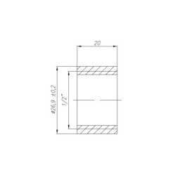 5 x Srieginė suvirinimo įvorė, 1/2 colio plieninė suvirinama įvorė suvirinimui