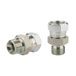 5 x Tiesus hidraulinis prijungimas: ED, BA sriegiai: BSP 1/2" - G1/2" su NBR sandarikliu.